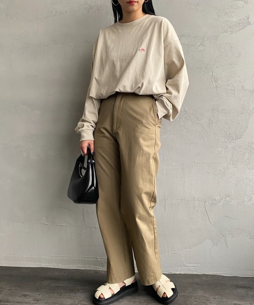 「DANTON」 スウェットカットソー L チャコールグレー レディース_画像8