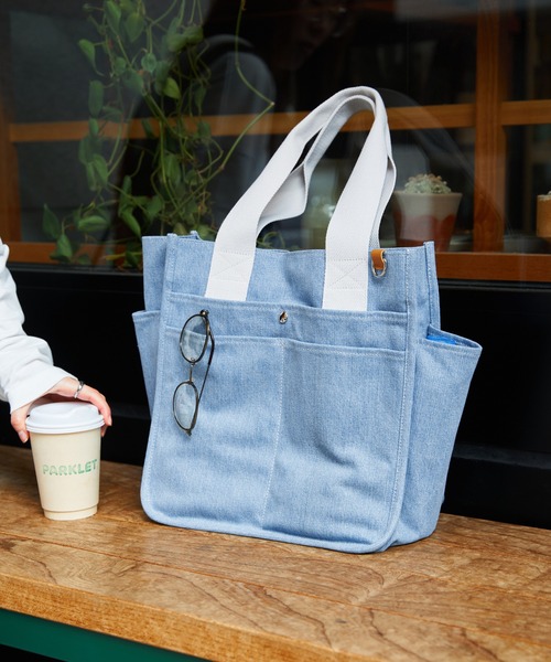 ikka（イッカ） トートバッグ キャンバスパイピングビッグトートバッグ