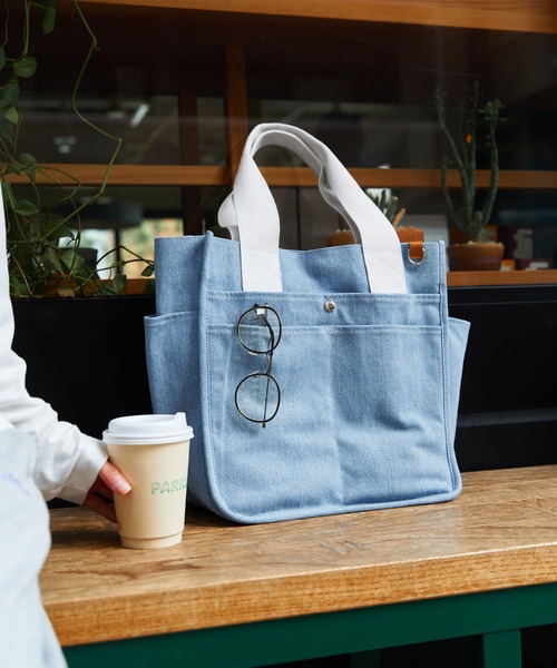 ikka（イッカ） トートバッグ キャンバスパイピングビッグトートバッグ