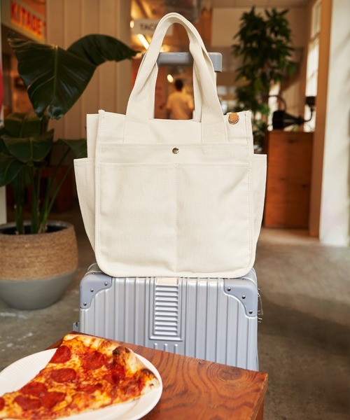 ikka（イッカ） トートバッグ キャンバスパイピングビッグトートバッグ