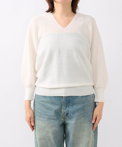 「RIVE DROITE」 長袖ニット FREE ベージュ レディース_画像9