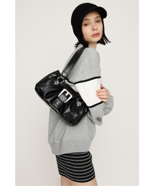 SLY BELT GATHER HAND BAG ベルトハンドギャザーバッグ SLY（スライ） ハンドバッグ 「2026SS新作」BELT GATHER HAND BAG