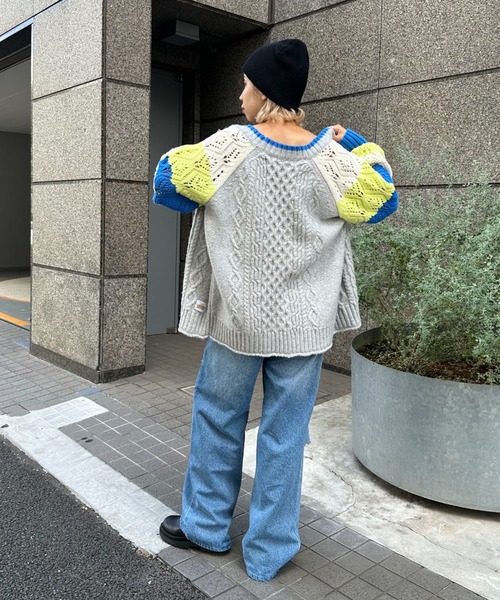 「HELLO.SANFRANCISCO」 デニムパンツ MEDIUM ブルー レディース_画像4