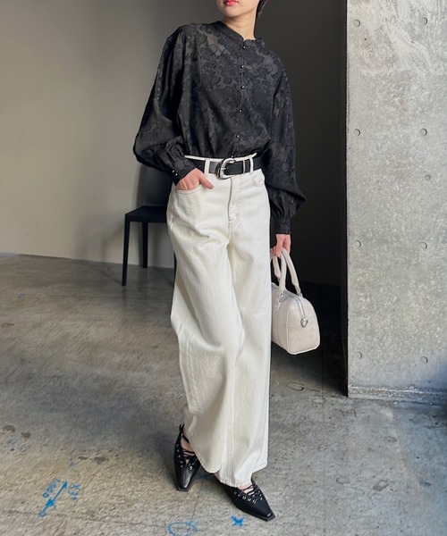 PAGEBOY（ページボーイ） tシャツ レースジャガード2WAYブラウス