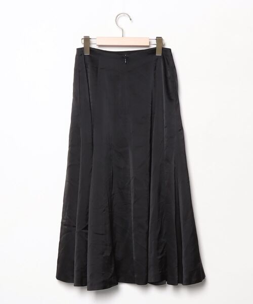 「LANVIN en Bleu」 フレアスカート 38 ブラック レディース_画像2