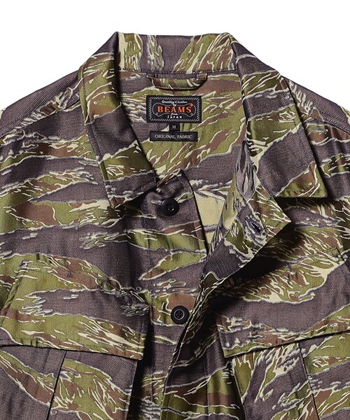 ブルゾン アウター MIL Fatigue Jacket Tiger Stripe Mesh Jacquard メンズの画像