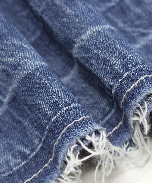 「LAVEANGE」 デニムスカート 4L ネイビー レディース_画像3