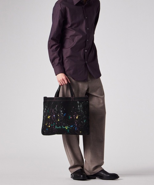 Paul Smith ブラック トートバッグ PSライトポリエステル トートバッグ ｜ポール・スミス