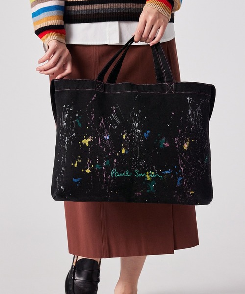 Paul Smith ブラック トートバッグ ポールスミス Paul Smith バッグ （ブラック） -ファッション通販