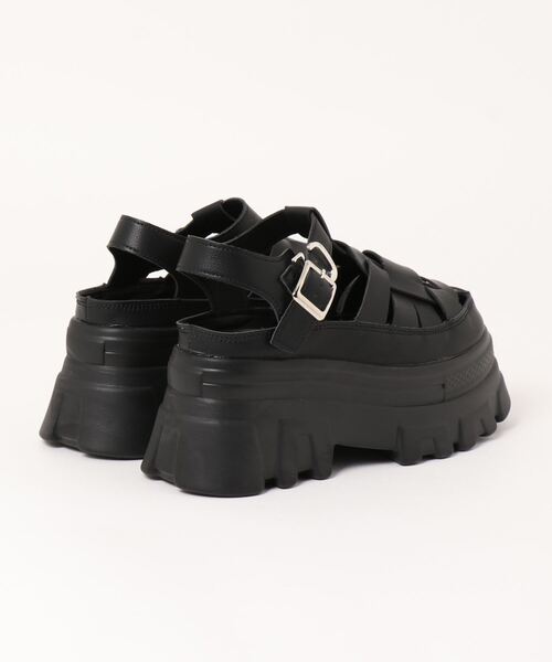 「Shoes in Closet」 フラットサンダル M ブラック レディース_画像3