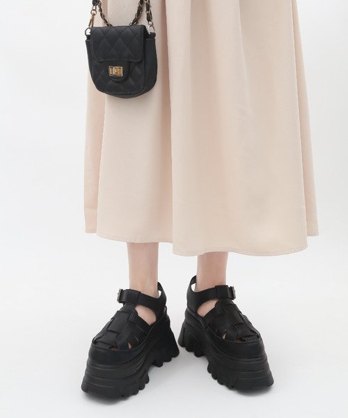 「Shoes in Closet」 フラットサンダル M ブラック レディース_画像7