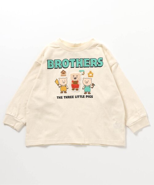 BREEZE（ブリーズ） tシャツ おはなしサガラワッペンロンT_ジュニア
