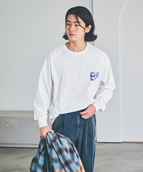 「BAYFLOW」 長袖Tシャツ MEDIUM ブラック メンズ_画像4