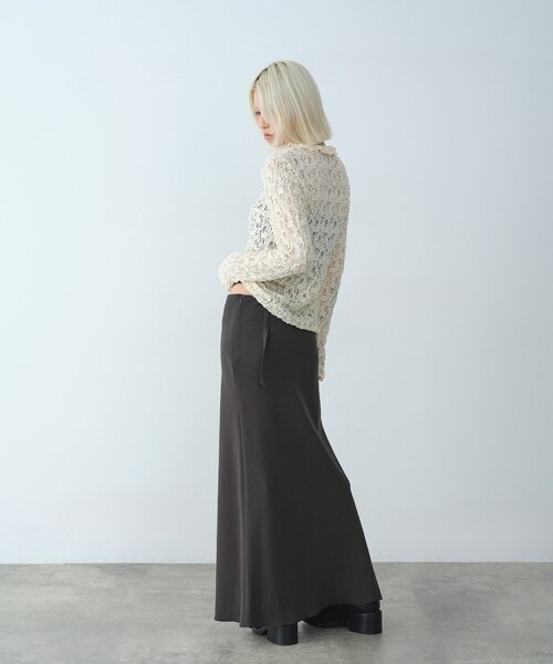 CODE A ブラウス シャツ 「Re」fluffy lace blouse レディース