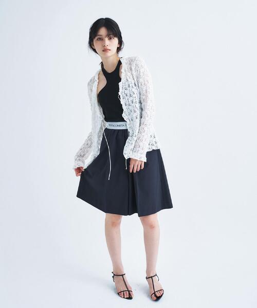 CODE A ブラウス シャツ 「Re」fluffy lace blouse レディース