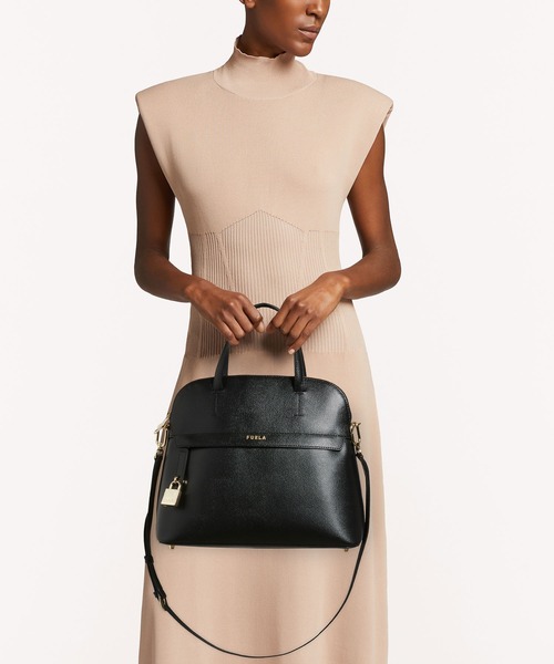 「FURLA」 2WAYバッグ ONE SIZE ブラック レディース