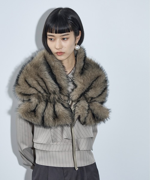 「THE YOn」 ストール FREE ベージュ レディース_画像6