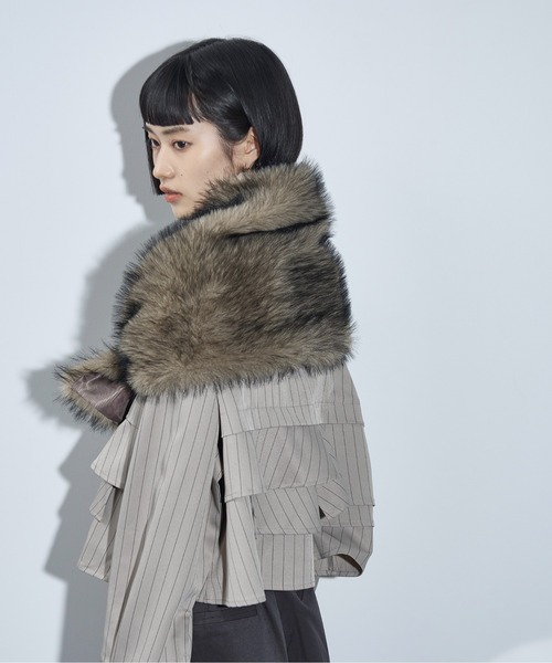 「THE YOn」 ストール FREE ベージュ レディース_画像7