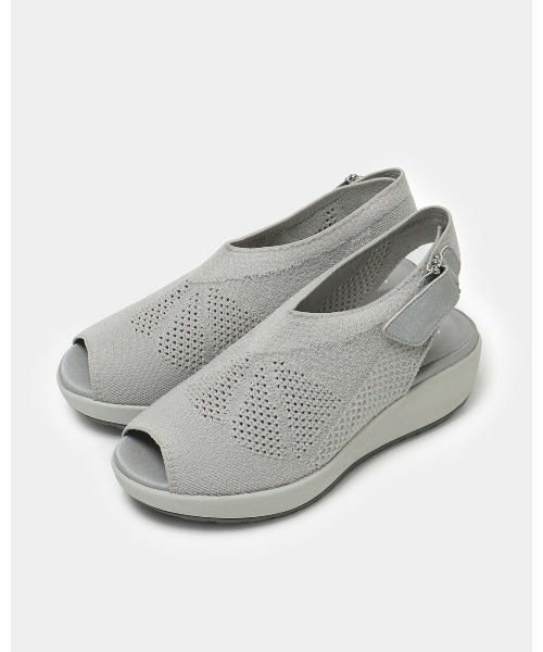 fitfit（フィットフィット） 厚底 サンダル 厚底シアーニットサンダル