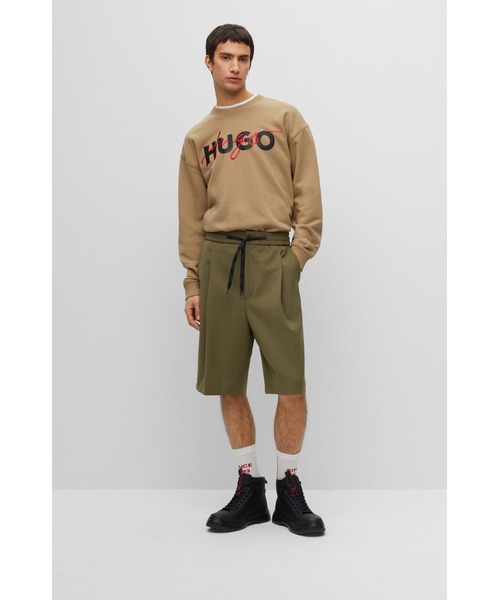 「HUGO」 スウェットカットソー - ブラック メンズ_画像3
