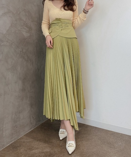 「EIMY ISTOIRE」 プリーツスカート SMALL ピンク レディース_画像5