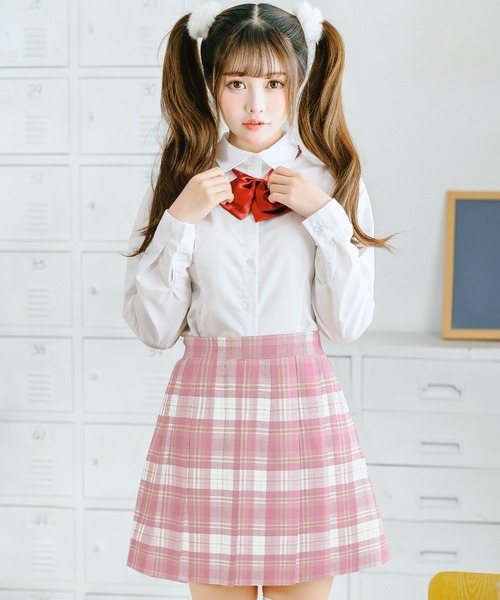 SKYWARD プリーツスカート チェック柄 制服　女子高校生　コスプレ スカート 「制服コスプレ」チェック柄プリーツスカート 単品