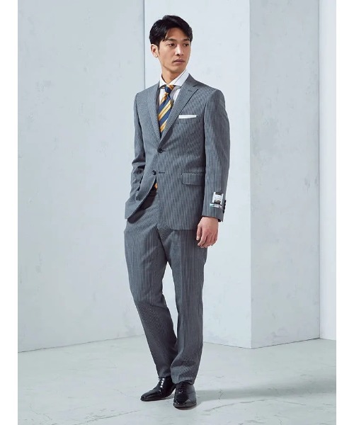 「Perfect Suit FActory」 スーツ Y7 チャコールグレー メンズ