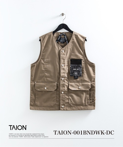 TAION（タイオン） ベスト ジレ 「」「ユニセックス」ノンダウン