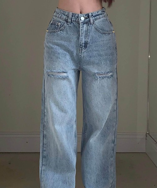 「GLAMOROUS JANE」 デニムパンツ L ブルー レディース_画像7
