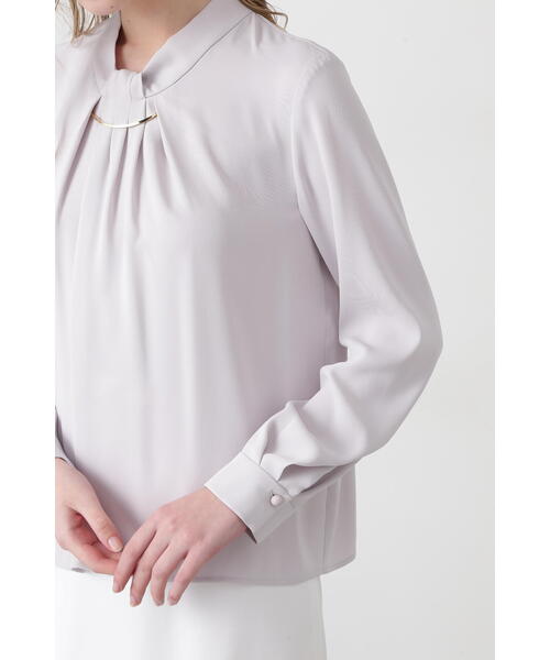 「PINKY\u0026DIANNE」 長袖ブラウス 38 グレー系その他 レディースの画像