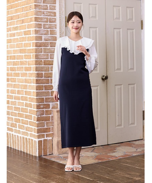 fifth（フィフス） ワンピース 「cho____07セレクト」 衿元フリル異