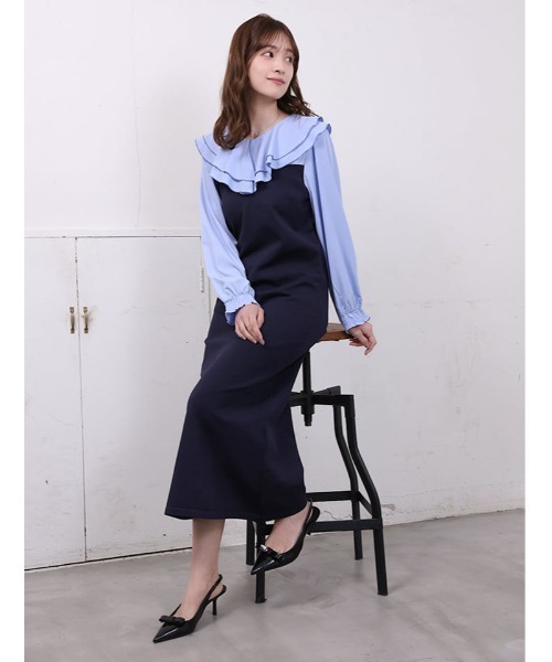 fifth（フィフス） ワンピース 「cho____07セレクト」 衿元フリル異
