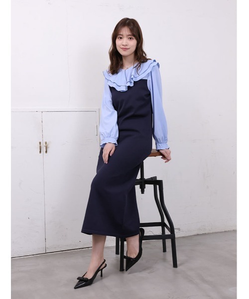 fifth（フィフス） ワンピース 「cho____07セレクト」 衿元フリル異