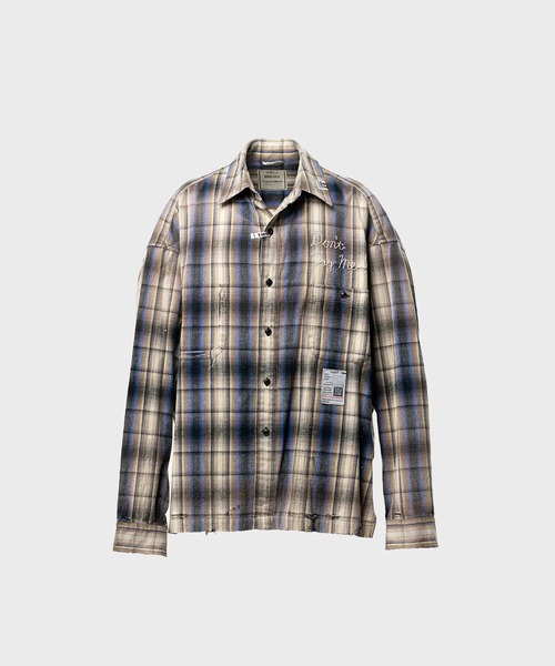 即完売　Maison Mihara Yasuhiro フード　ネルシャツ　46 MAISON MIHARA YASUHIRO（メゾン ミハラヤスヒロ） シャツ メンズ