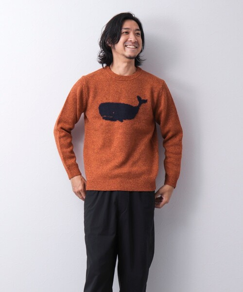 「NOLLEY'S goodman」 長袖ニット M グレー メンズ_画像4