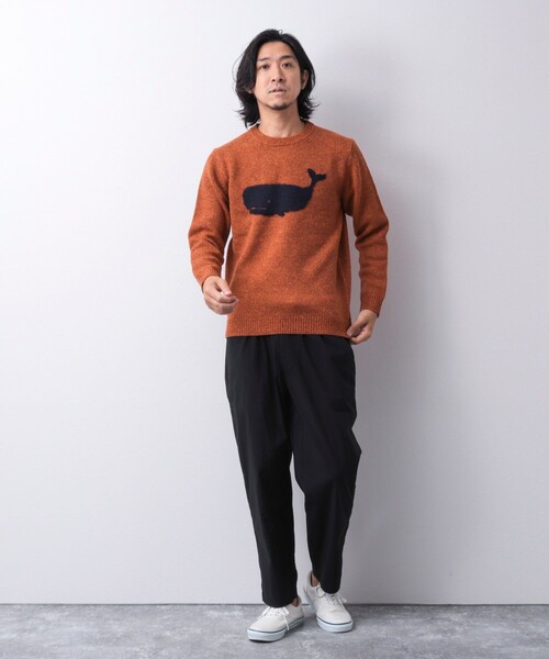 「NOLLEY'S goodman」 長袖ニット M グレー メンズ_画像5