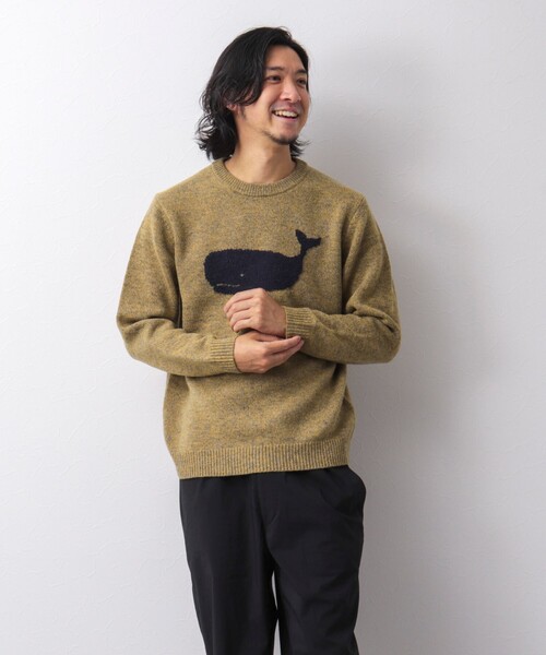 「NOLLEY'S goodman」 長袖ニット M グレー メンズ_画像9