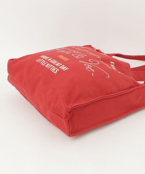 「PAUL & JOE ACCESSOIRES」 トートバッグ FREE レッド レディース_画像3