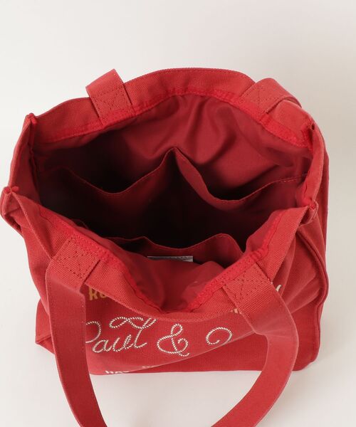 「PAUL & JOE ACCESSOIRES」 トートバッグ FREE レッド レディース_画像4