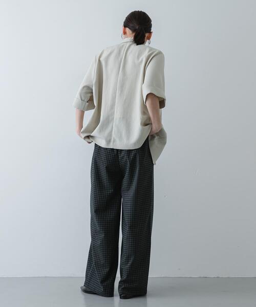 SENSE OF PLACE by URBAN RESEARCH ワイドパンツ パンツ チェック
