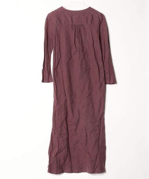 「fog linen work」 半袖ワンピース - ブラウン レディース_画像2