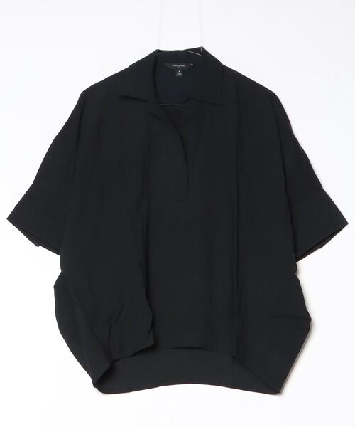 「BANANA REPUBLIC FACTORY STORE」 7分袖ブラウス M ブラック レディース_画像2