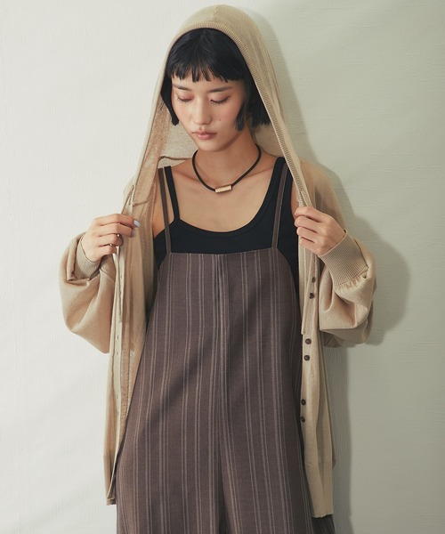 カーディガン 麻ライクシアーフードカーデ レディース : ZOZOTOWN