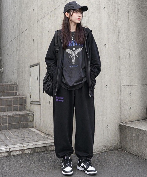 MEMORY スウェットパンツ ジャージ 「MEMORY」フェイスバブ スウェット 