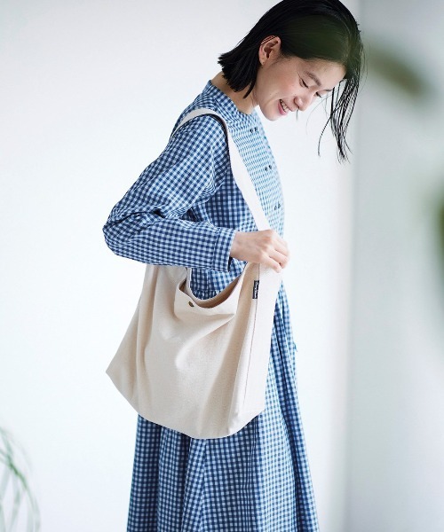 「Sunny clouds」 長袖ワンピース 3L ブルー レディース_画像10