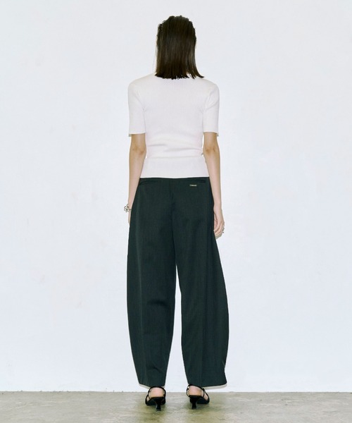 JOSE MOON（ジョゼムーン） ニット セーター HALF SLEEVE RIB KNIT