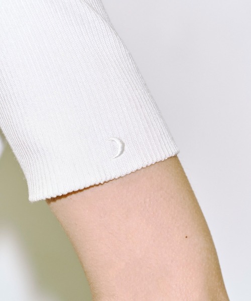 JOSE MOON（ジョゼムーン） ニット セーター HALF SLEEVE RIB KNIT