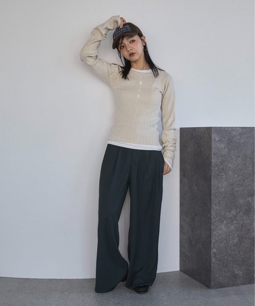 「feepur」 スラックス SMALL ベージュ レディース_画像5