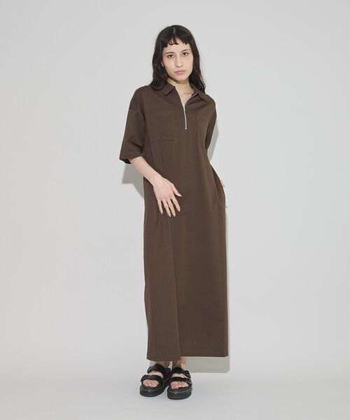 ワンピース 夏 「日本製」ポロ襟ZIP付ワンピース : ZOZOTOWN Yahoo!店