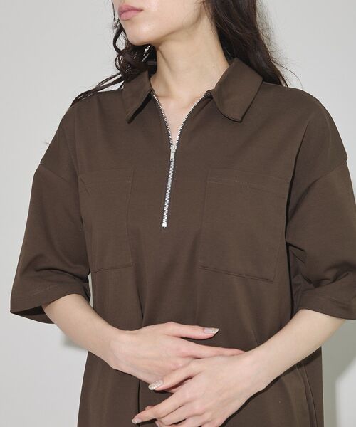ワンピース 夏 「日本製」ポロ襟ZIP付ワンピース : ZOZOTOWN Yahoo!店